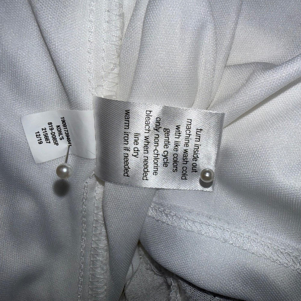 Now + Gen x Sonoma White Embroidered Tassel Belted Shirt Dress Plus Size 2X - Picture 10 of 10